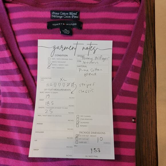 Pima Cotton V Neck Pullover - Picture 8 of 9